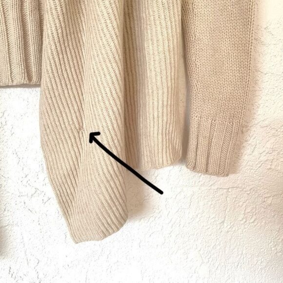 Vince Tan Wool & Yak Blend waterfall Open Cardigan Small - Picture 6 of 9